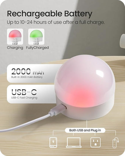 Rechargeable Light Bulbs with Remote Control 4 Packs, Battery Operated Light - Image 2
