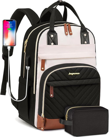 Backpack for Women 15.6 Inch Laptop Backpack Work Business Backpacks Purse by BAGSWAN