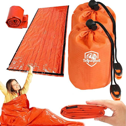 Sleeping Bag, Terrashell Blanket, Emergency Sleeping Bag, Waterproof, Compact by Unknown