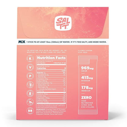 SALTT Electrolytes Powder Packets, Fruit Variety Pack - Image 2