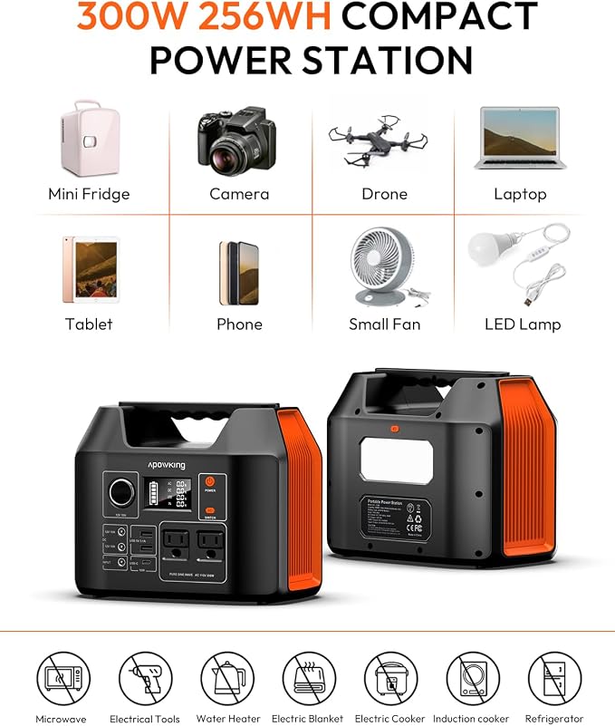 Solar Powered Generator, 300W Portable Power Station - Image 9
