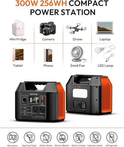 Solar Powered Generator, 300W Portable Power Station - Image 9