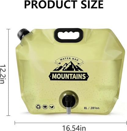 Collapsible 8L Water Storage Bag, BPA-Free Portable Folding Water Jug - Image 2