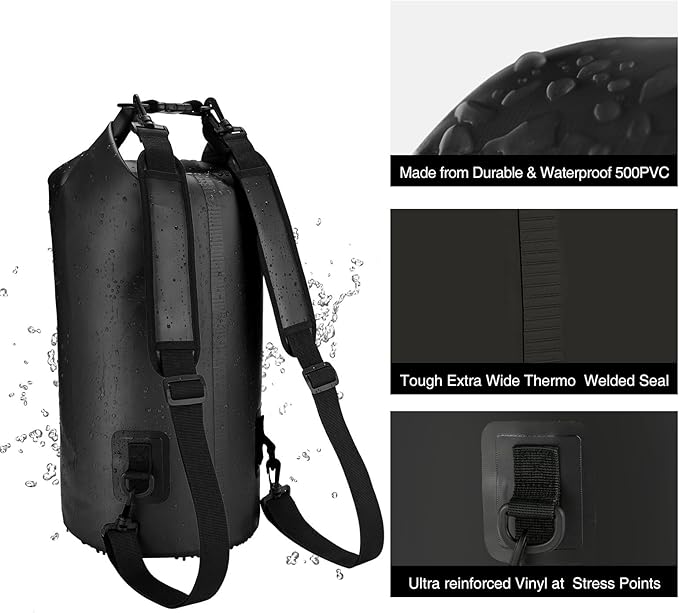 Piscifun Dry Bag, Waterproof Floating Backpack 10L/20L/30L/40L - Image 5