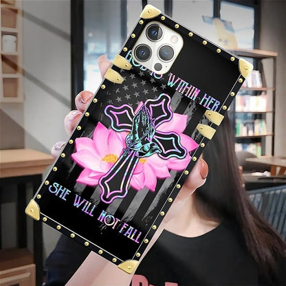 Compatible with iPhone 12 Pro Max Case, Praying Cross Hands Luxury Golden - Image 7