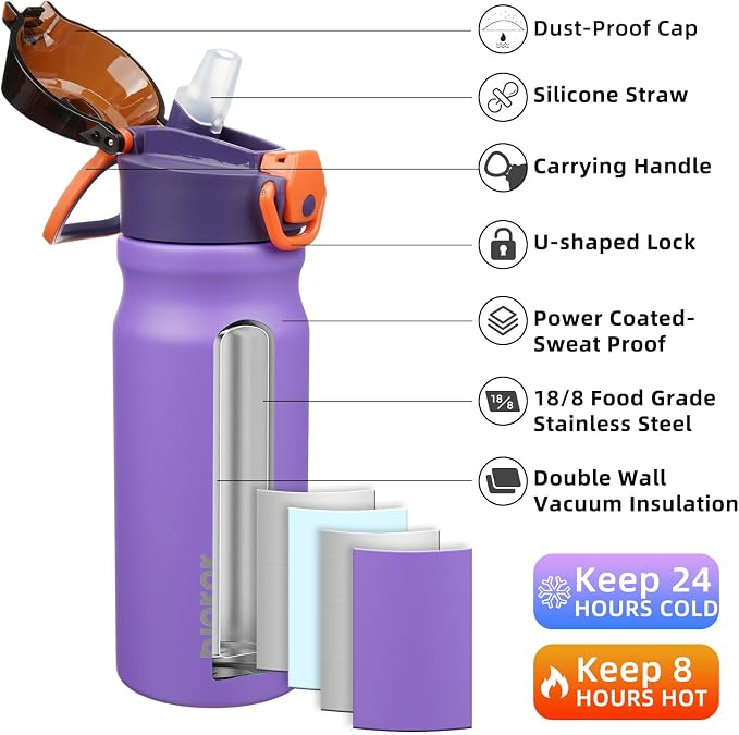BJPKPK Stainless Steel Insulated Water Bottle - Image 2