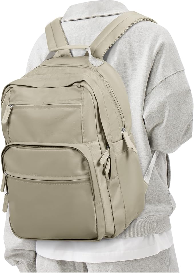 Khaki Backpack for Women Men by PAUBACK