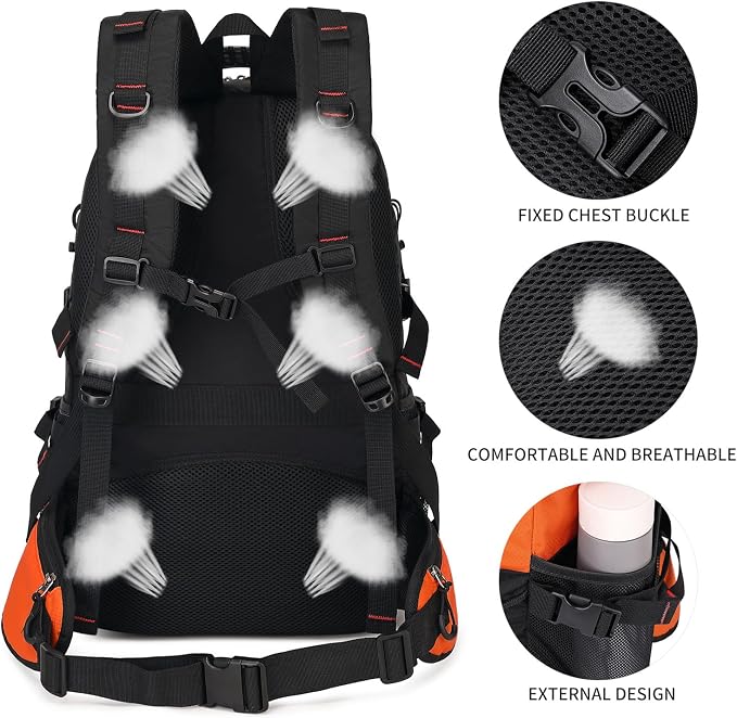 Nerlion 40L Hiking Backpack Travel Backpack - Image 7