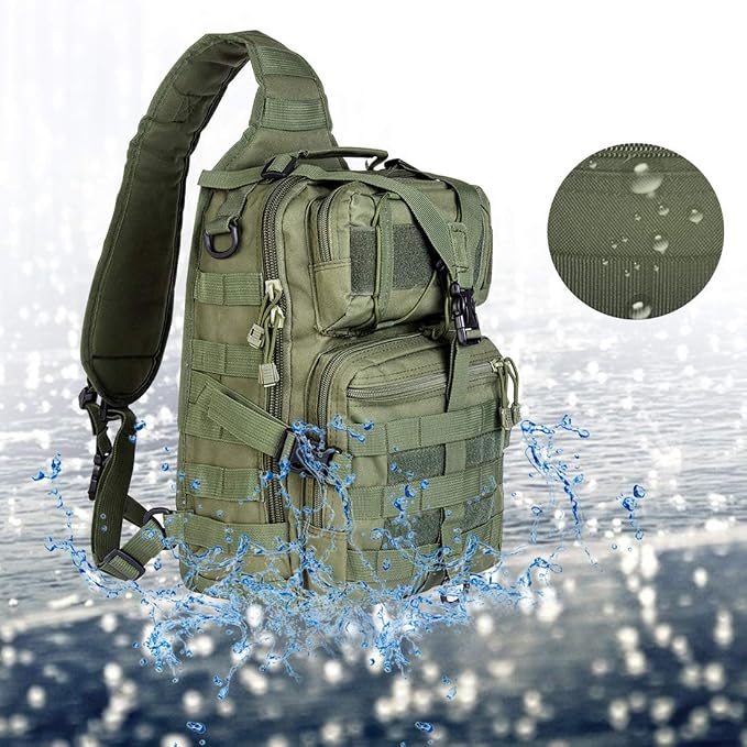 hopopower Tactical Sling Bag, Sport Bag Military Rover Shoulder Backpack EDC - Image 5