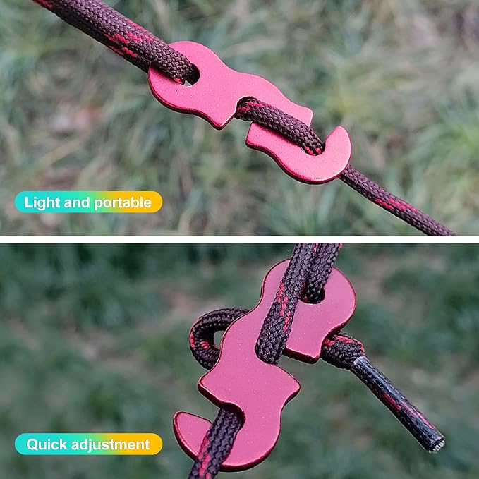 20Pcs Aluminum Alloy Rope/Cable Tensioners & Tie Downs - Image 5