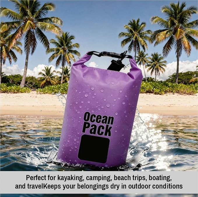 Waterproof Dry Bag Set of 3 – Roll Top Waterproof Bags 2L 5L 10L – 500D PVC - Image 4