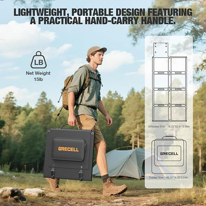 GRECELL 240W Portable Solar Panel - Image 5