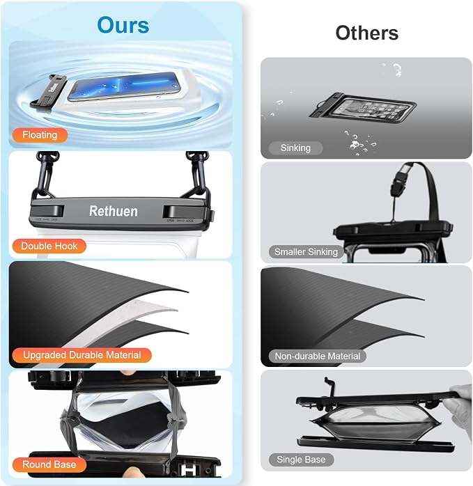 Large Floating Waterproof Phone Pouch, Water Proof Dry Bag - Image 3