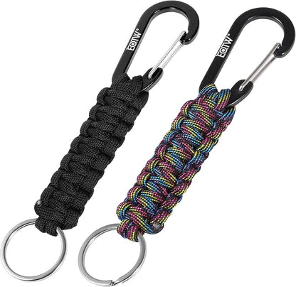 EOTW Paracord Keychain for Men Women Paracord Carabiner Backpack Keychain by EOTW