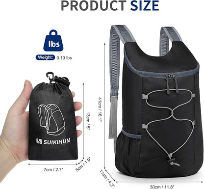20L Hiking-Daypack Lightweight Foldable Travel Packable Backpack - Image 3
