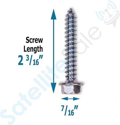 SatelliteSale Universal Roof Patch Kit 6X Zinc Plated Lag Bolts and 3X Mastic - Image 4