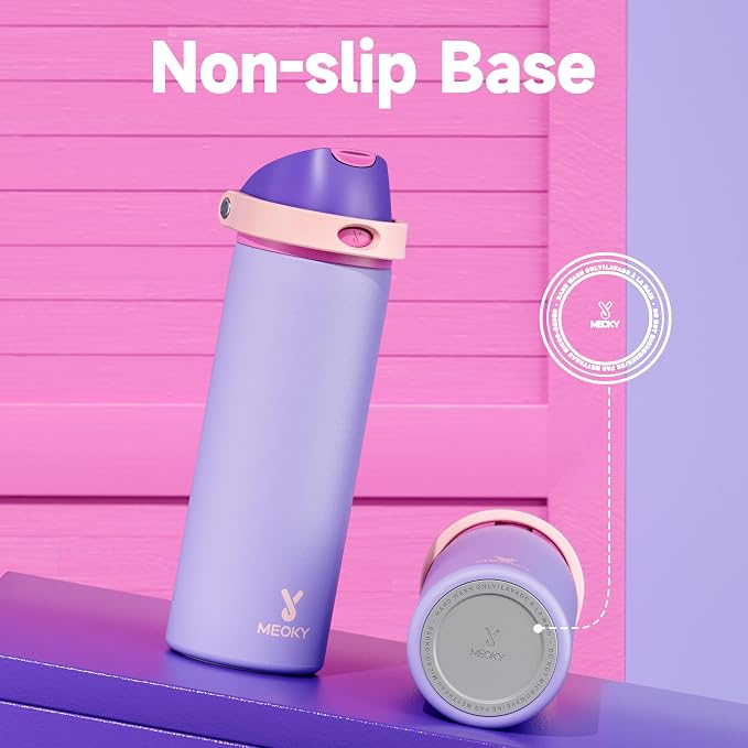 24 oz Insulated Water Bottle for Women: Meoky Stainless Steel Metal Water Bottle - Image 8