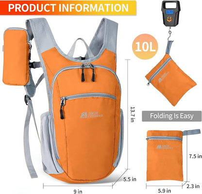Hiking Backpack 10L/15L Small Daypack Lightweight Packable Travel Foldable - Image 3