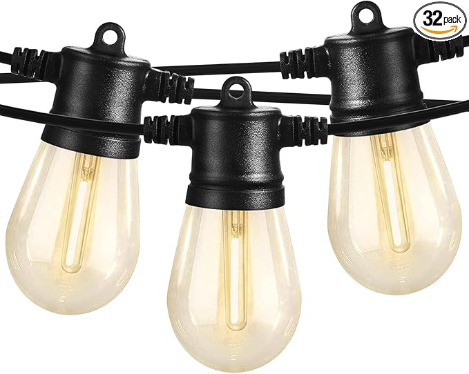 SUNTHIN Outdoor String Lights, 96FT Patio Lights by SUNTHIN