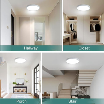 2 Pack ZSYUBO 12 Inch Motion Sensor Ceiling Light Wired, 24w Flush Mount Light - Image 6