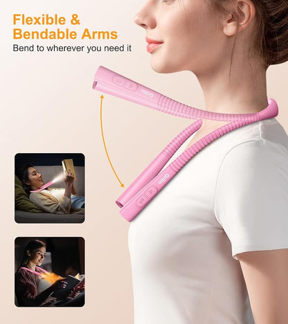 Gritin Book Light, Eye Caring 4-Color & 5-Brightness Neck Light Reading Light- - Image 6