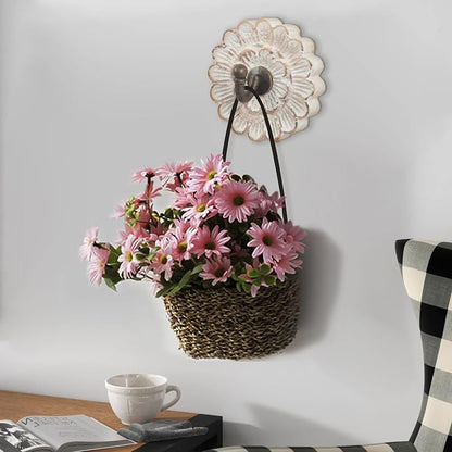 dwellington Distress Wood Flower Coat Hooks - Image 6