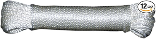 T.W Evans Cordage 44-060 3/16-Inch Solid Braid Nylon Rope 100-Feet Hank by T.W+.+Evans+Cordage+Co.
