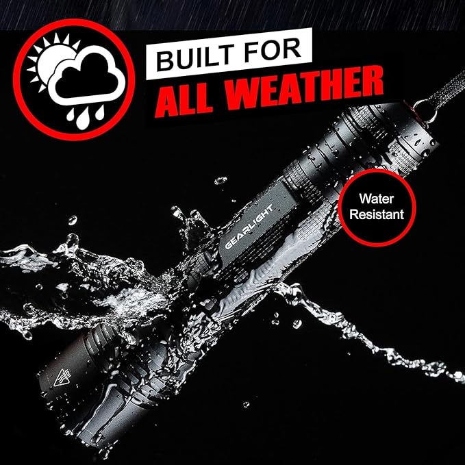 LED Flashlight High Lumens, Tactical Flashlight Battery Powered, Bright - Image 4