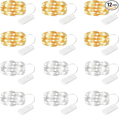 Brightown 12 Pack Led Fairy Lights Battery Operated String Lights Waterproof by Brightown