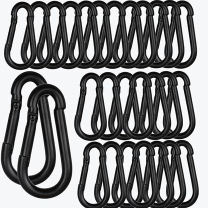 60PCS M8 Heavy Duty Carabiner Clip, 3Inch Snap Hook Quick Link Small Carabiner by XHAMXE