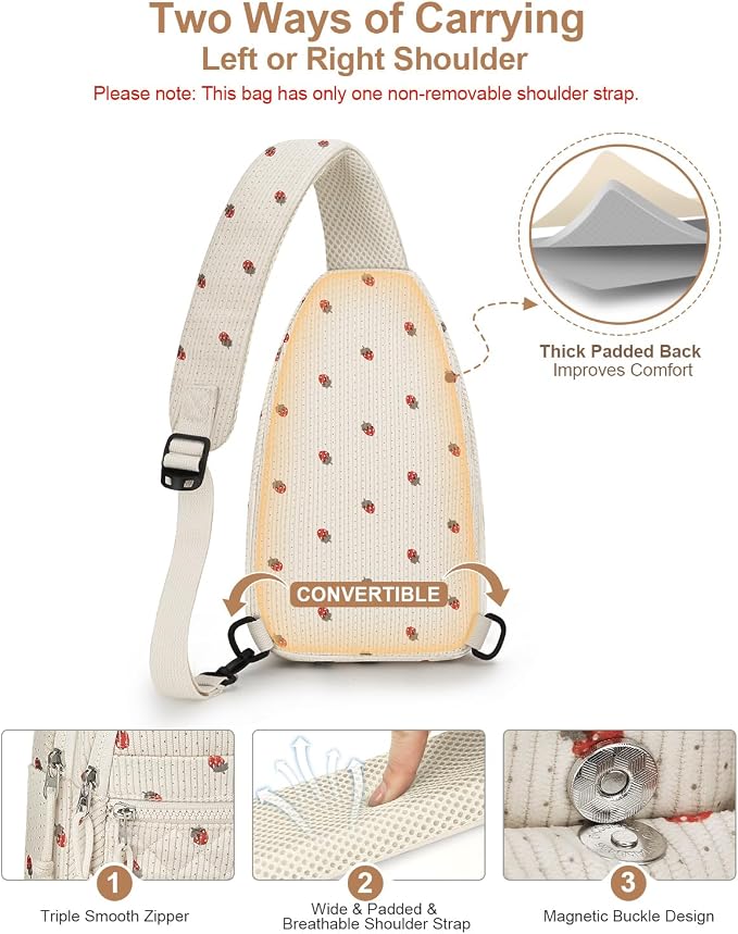 Capolo Sling Bag for Women Men Waterproof Crossbody Bags for Women Trendy - Image 6