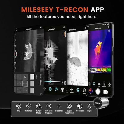Thermal Monocular for Android, MILESEEY TNV30i Night Vision Thermal Scope - Image 5