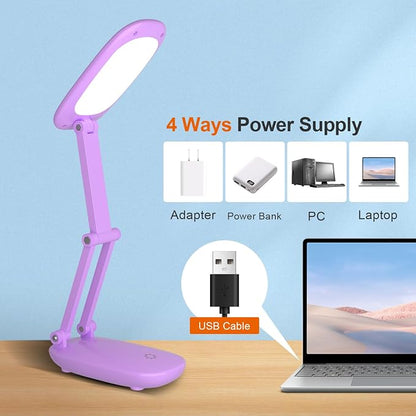 Akejrym LED Desk Lamp for Office Home & Battery Operated Lamp Rechargeable Lamp - Image 4
