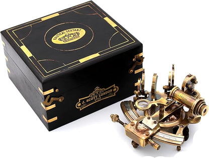 Handmade Astrolabe Brass Sextant inbuild Compass - Image 5