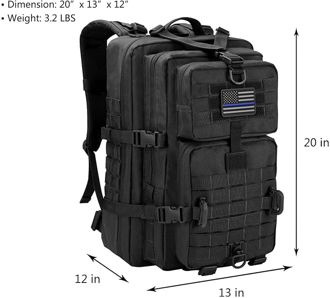 Hannibal Tactical MOLLE Assault Backpack, Tactical Backpack Military Army - Image 2