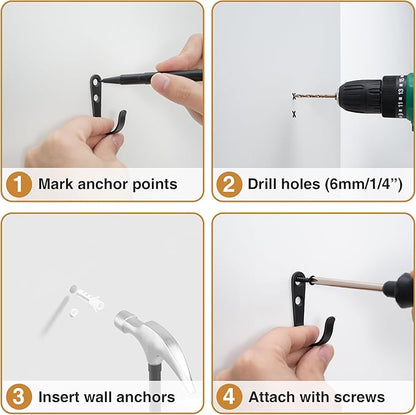 20Pcs Wall Hooks for Bathroom, and Garage - Image 8
