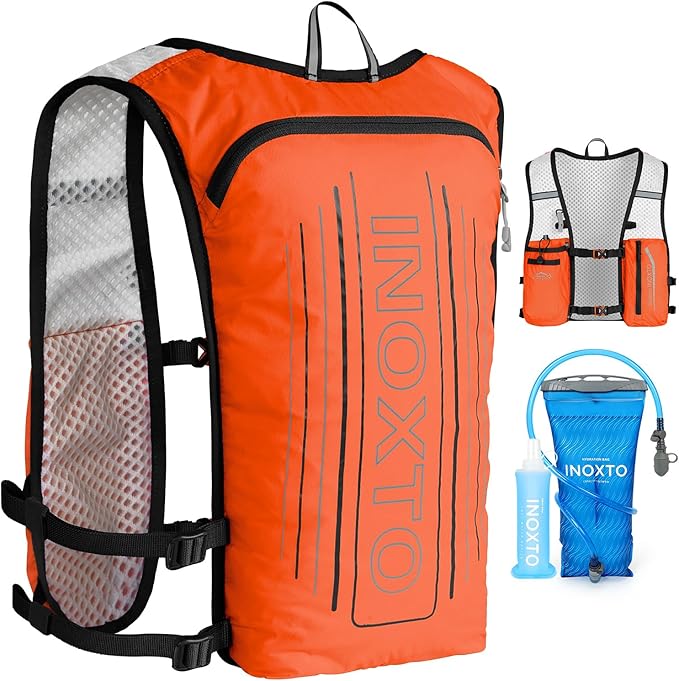 INOXTO Running Hydration Vest Backpack, Lightweight Insulated Pack by INOXTO