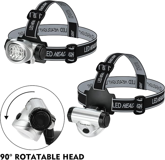 EverBrite 5-Pack LED Headlamp, 4 Lighting Modes, Pivoting Head - Image 3