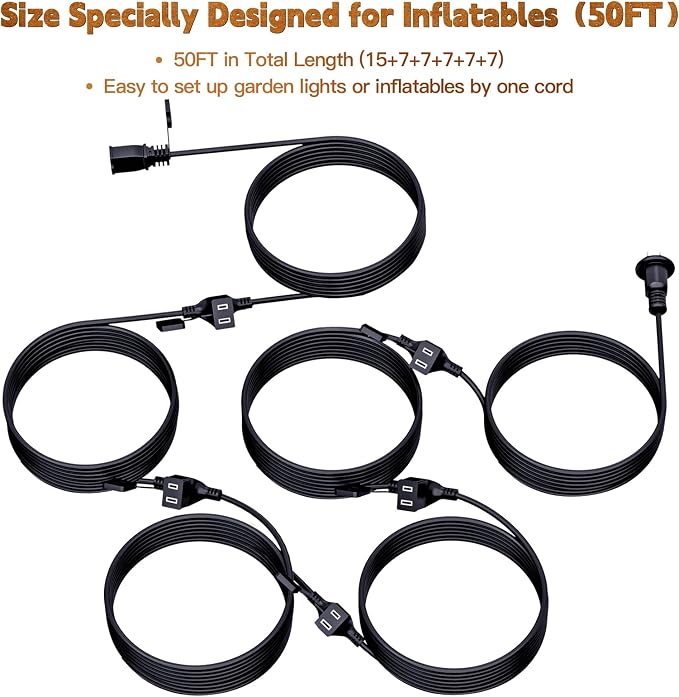 50FT Outdoor Extension Extension Cord - Image 3