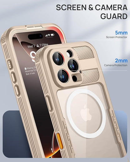 Lanhiem Magnetic for iPhone 16 Pro Max Case, IP68 Waterproof Dustproof Case - Image 8