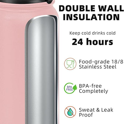 Fanhaw 20 oz Insulated Stainless Steel Water Bottle - Image 4