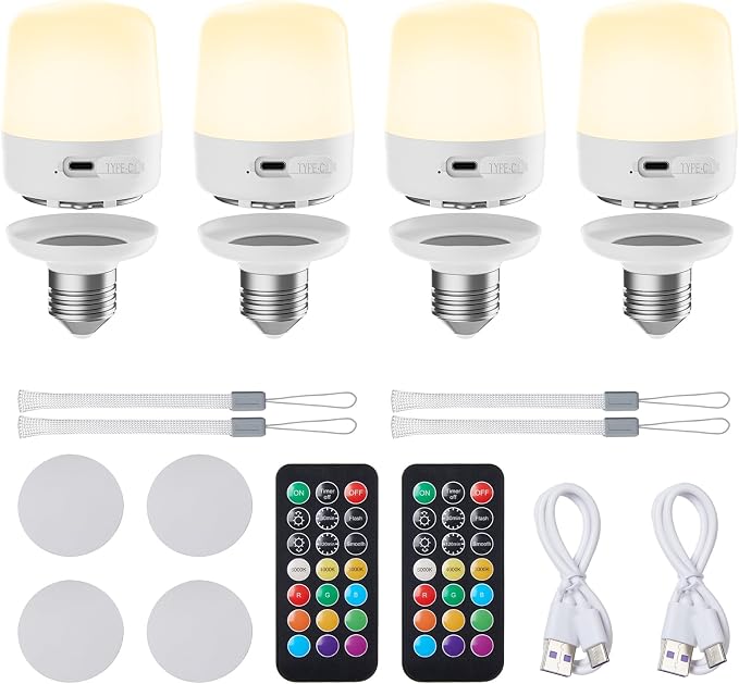 Minetom E26 Rechargeable Light Bulbs by Minetom