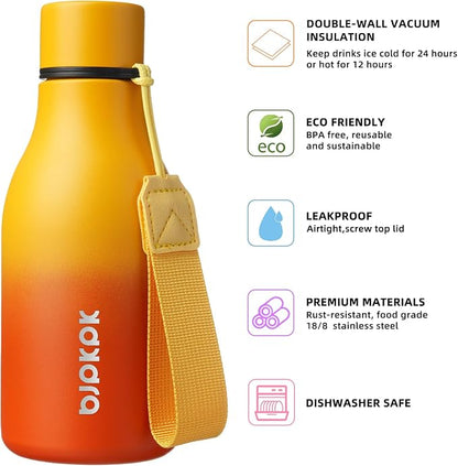 BJPKPK Insulated Water Bottles, 12oz Stainless Steel Metal Water Bottle - Image 2