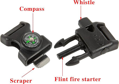 10 PCS Emergency Whistle Buckle come - Image 3