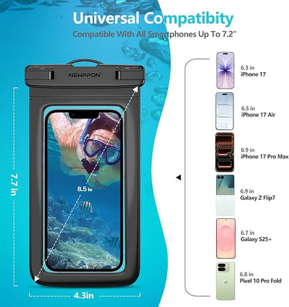 6 Pack 8.5" Waterproof Cell Phone Pouch - Image 3