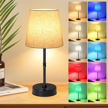 Wowag Cordless Table Lamp, 5000mAh Rechargeable Battery Operated Desk Lamp by Wowag