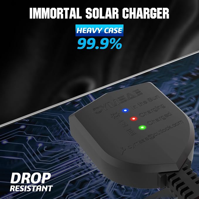 OYMSAE 12V Solar Battery Charger ，5W Waterproof Solar Battery Maintainer - Image 7