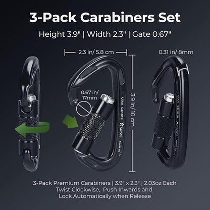 UIAA Certified 25kN-42kN Climbing Carabiners - Image 6