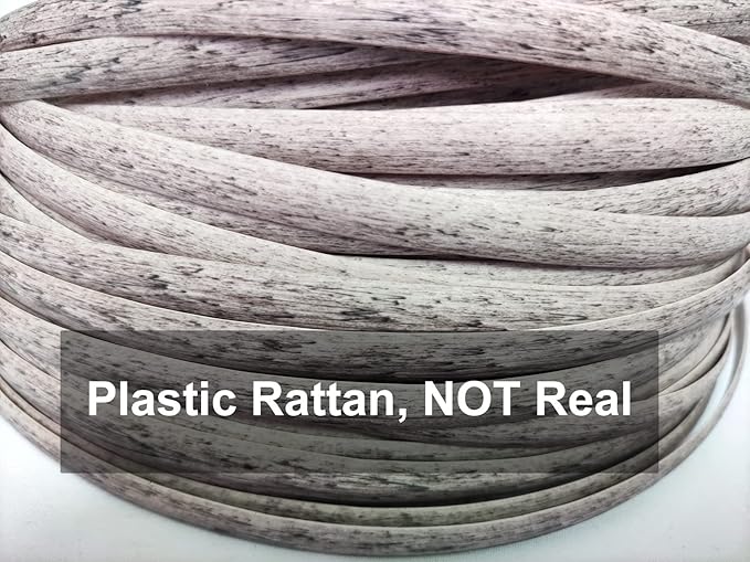 Feyart 25m/82ft 8.5mm Grey Wicker Repair Kit, PE Rattan Repair Kit - Image 2