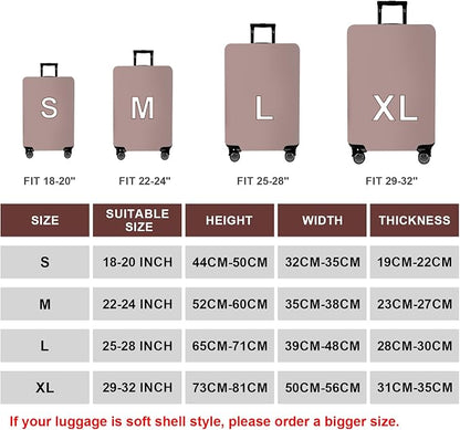 WUJIAONIAO Travel Luggage Cover Baggage Suitcase Cover Protector Skins 18-32 - Image 2
